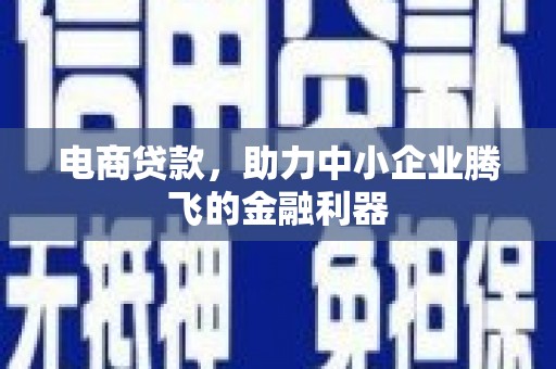 临武电商贷款，助力中小企业腾飞的金融利器