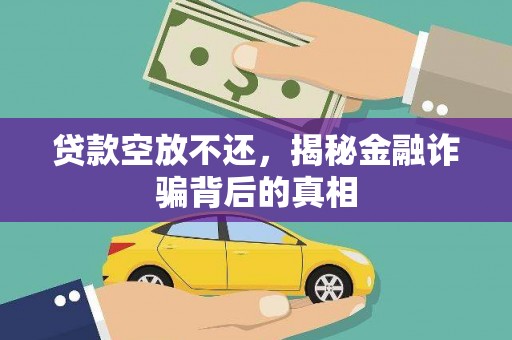 平顶山贷款空放不还，揭秘金融诈骗背后的真相