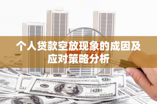 安新个人贷款空放现象的成因及应对策略分析