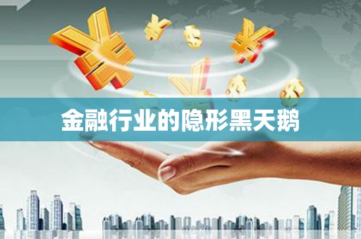 安义金融行业的隐形黑天鹅