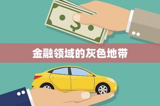 安义金融领域的灰色地带