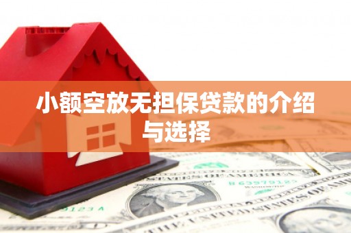 和美小额空放无担保贷款的介绍与选择
