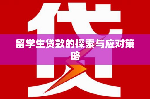 马村留学生贷款的探索与应对策略